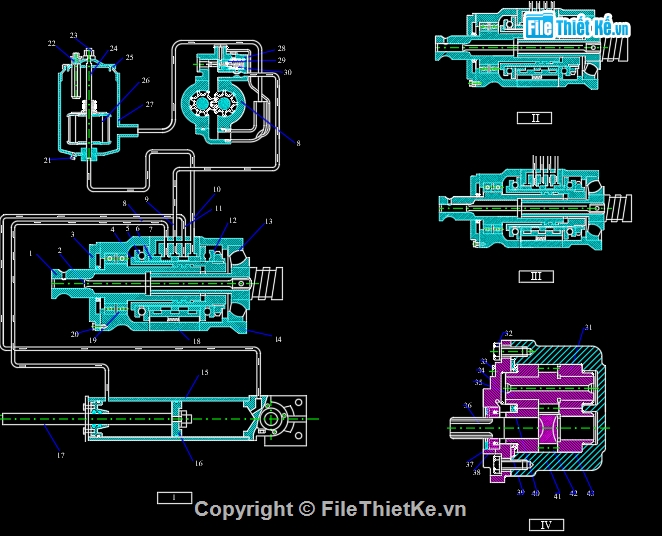 autocad cơ khí động cơ maz 500,bản vẽ cơ động cơ maz 500,cad hộp số xe cơ giới,cơ khí động cơ xe maz 500