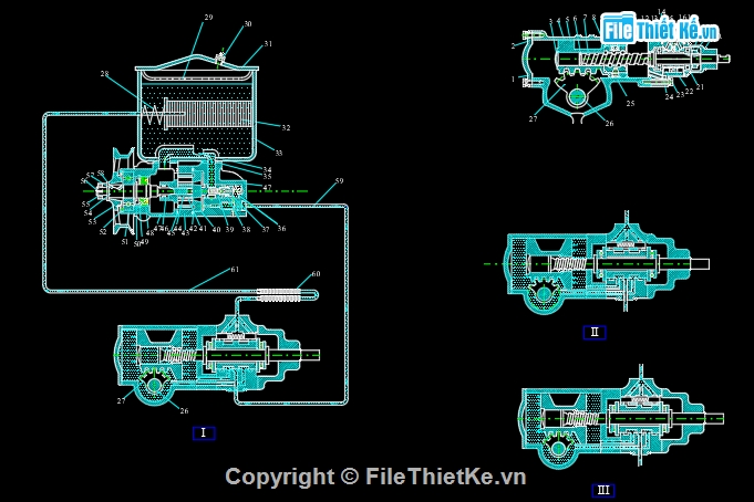 autocad cơ khí động cơ maz 500,bản vẽ cơ động cơ maz 500,cad hộp số xe cơ giới,cơ khí động cơ xe maz 500