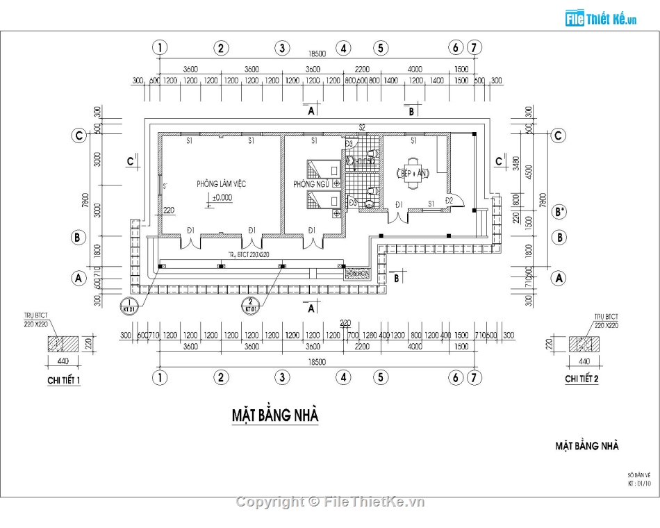 file cad nhà làm việc 1 tầng,bản vẽ nhà làm việc 1 tầng kết hợp ở,file autocad nhà làm việc kết hợp ở,bản vẽ nhà 1 tầng