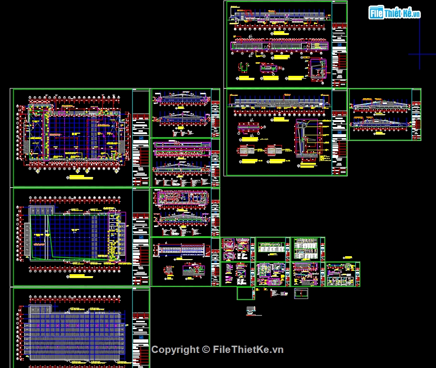 Nhà máy may file cad,Nhà máy may Tuyên Quang,Bản vẽ nhà máy may,Autocad nhà máy may,Nhà máy may file autocad,nhà máy may 144x72m