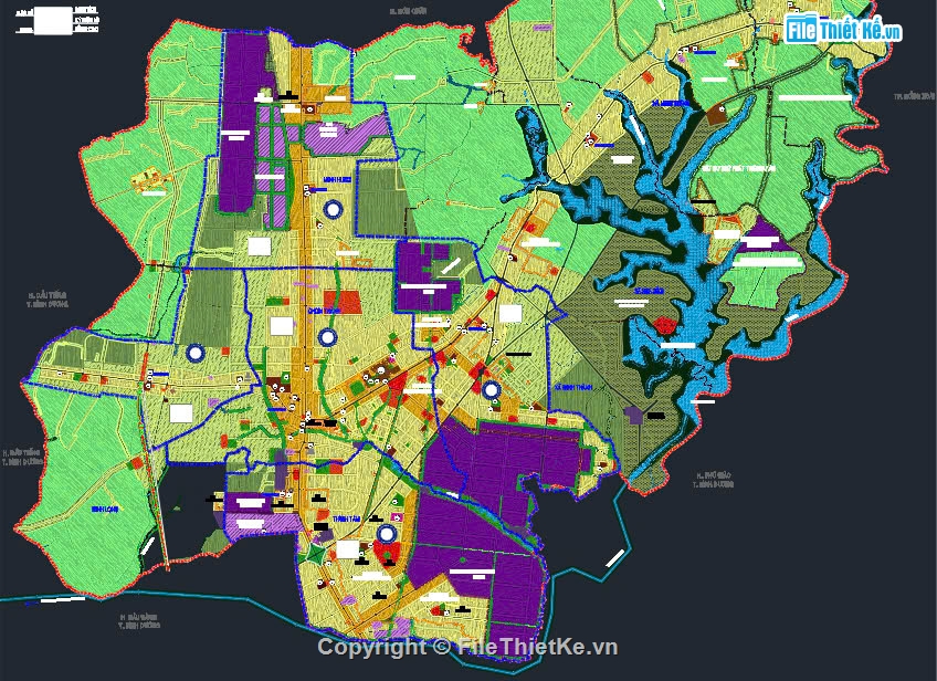 Quy hoạch chung đô thị Chơn Thành - Bình Phước 204,Bản vẽ file AutoCAD quy hoạch Chơn Thành - Bình Ph,File AutoCAD quy hoạch đô thị Chơn Thành - Bình Ph
