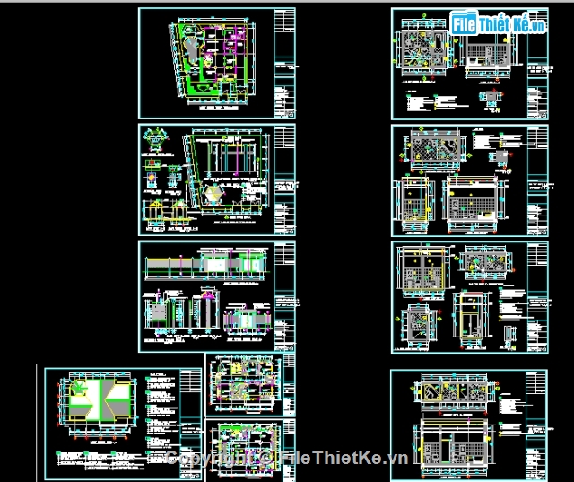 Biệt thự,Biệt thự kích thước 14x18m,Bản vẽ kiến trúc biệt thự