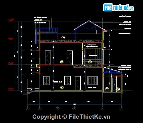 Bản vẽ nhà phố,nhà phố 3 tầng,cầu thang nhà 3 tầng