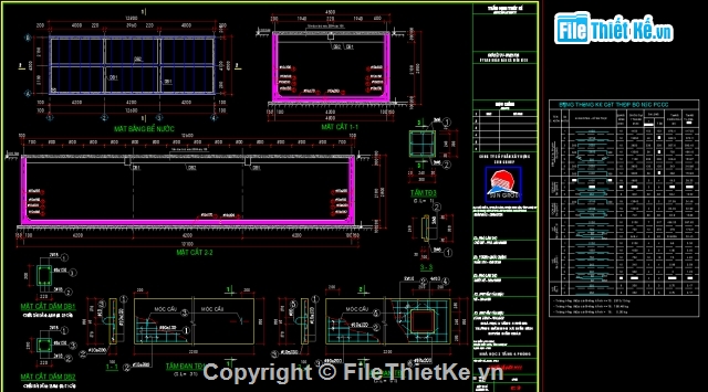 Bể nước PCCC 110m3,Bể nước chữa cháy 120m3,Bể nước 90m3,bể nước,bản vẽ bể nước,file cad bể nước