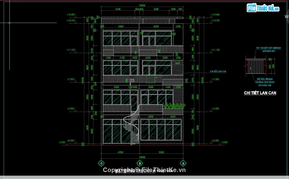 Biệt thự 4 tầng file cad,file cad Biệt thự 4 tầng,Bản vẽ cad Biệt thự 4 tầng,Bản vẽ autocad Biệt thự 4 tầng,file autocad Biệt thự 4 tầng,file cad 10x20m