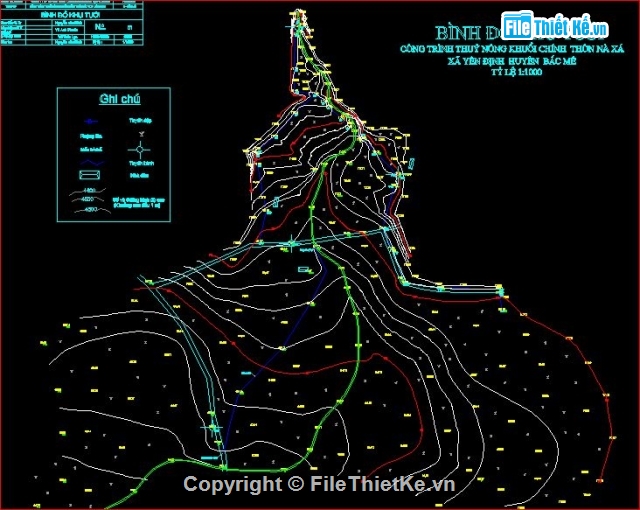 Công trình thủy lợi Khuổi Chính,Bản vẽ cad Công trình thủy lợi,thiết kế công trình thủy lợi