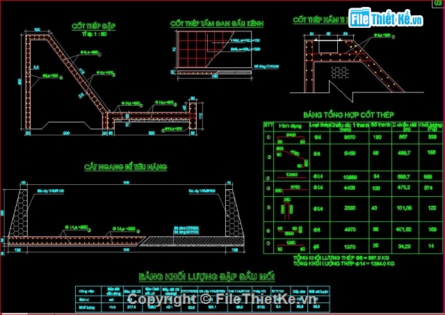 Công trình thủy lợi Khuổi Chính,Bản vẽ cad Công trình thủy lợi,thiết kế công trình thủy lợi