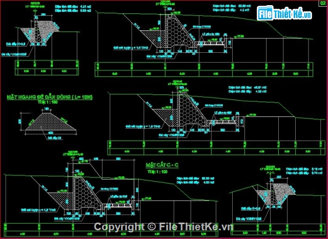 Công trình thủy lợi Khuổi Chính,Bản vẽ cad Công trình thủy lợi,thiết kế công trình thủy lợi