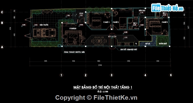 kiến trúc nhà cấp 4,nhà cấp 4,Bản vẽ nhà cấp 4