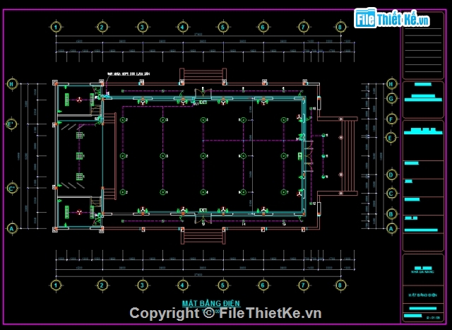 nhà đa năng 14x27.6m,nhà đa năng,nhà đa năng 1 tầng,Filethietke nhà đa năng