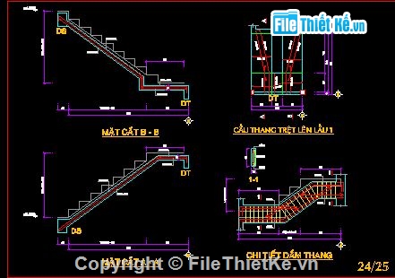 mẫu nhà 4 tầng,bản vẽ nhà 4 tầng,nhà kích thước 4 x 13m