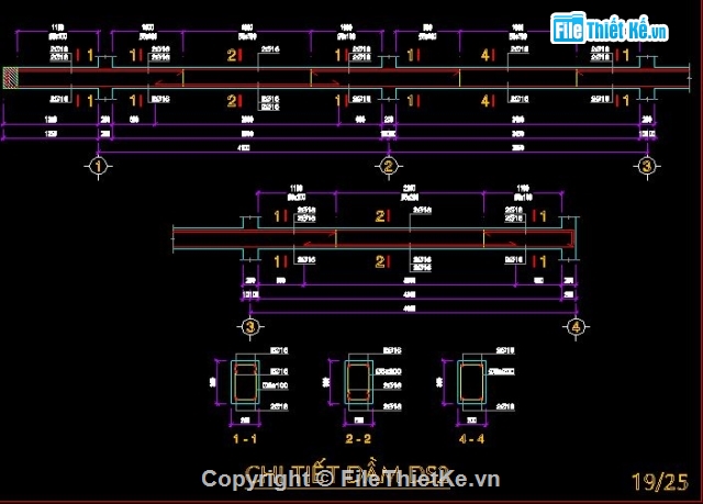 mẫu nhà 4 tầng,bản vẽ nhà 4 tầng,nhà kích thước 4 x 13m