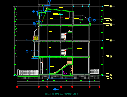 Bản vẽ nhà phố,điện nhà 4 tầng,Bản vẽ CAD nhà phố 4 tầng 5x16m ( kiến trúc,kết cấu,điện nước),kiến trúc 5 tầng