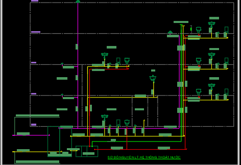 Bản vẽ nhà phố,điện nhà 4 tầng,Bản vẽ CAD nhà phố 4 tầng 5x16m ( kiến trúc,kết cấu,điện nước),kiến trúc 5 tầng