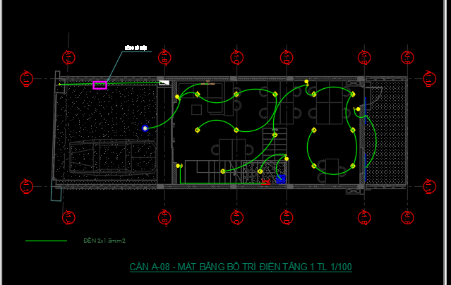 Bản vẽ nhà phố,điện nhà 4 tầng,Bản vẽ CAD nhà phố 4 tầng 5x16m ( kiến trúc,kết cấu,điện nước),kiến trúc 5 tầng