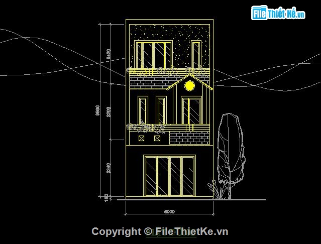 Nhà lệch tầng,nhà 3 tầng,nhà kích thước 5 x 15m