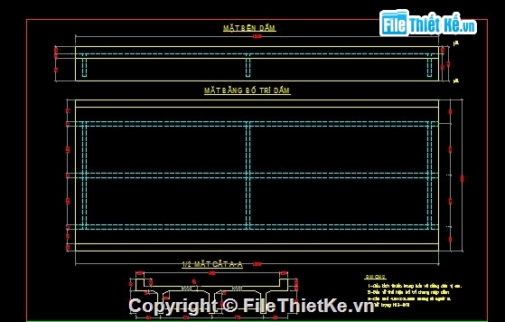 Bản vẽ,Bản vẽ cầu dầm,Bản vẽ dầm T