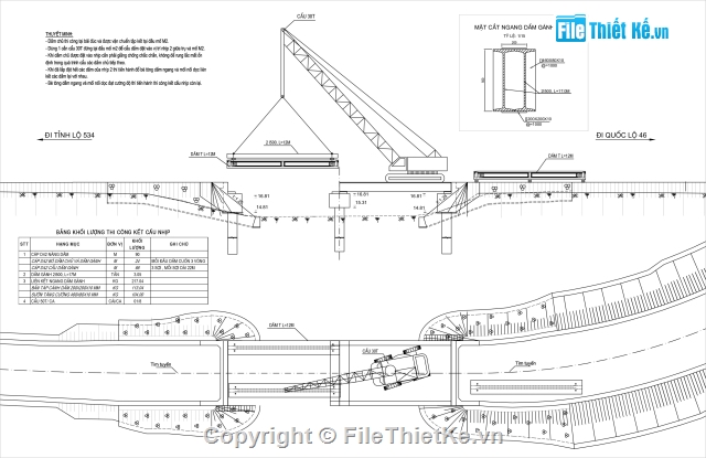 Bản vẽ,Bản vẽ cầu dầm,cầu dầm T,cầu dầm T 2 nhịp 12m