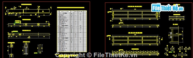 Bản vẽ,cầu bailey,Bản vẽ full,cầu dàn bailey 1 nhịp L= 21m,1 nhịp L= 21m khổ cầu 5m