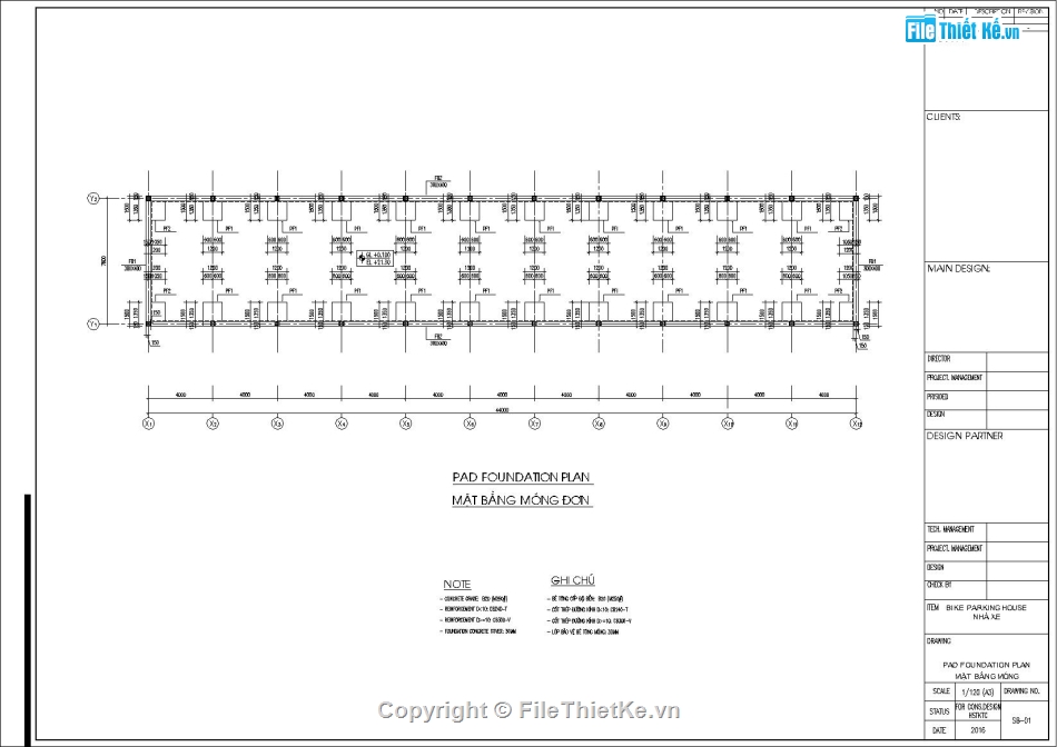 Kết cấu vì kèo 8m,Kết cáu bán kèo 8m,File Autocad kết cấu nhà để xe,Kết cấu nhà xe 8x44m,bản vẽ nhà để xe khung thép,Kết cấu nhà xe khung kèo mái tôn