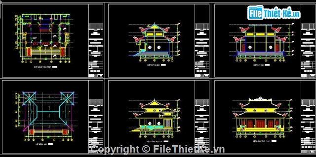 nhà thờ,bản vẽ nhà thờ tộc,Bản vẽ CAD nhà thờ,Bản vẽ nhà thờ họ