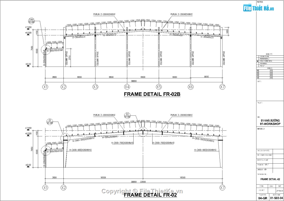 Thiết kế nhà xưởng công nghiệp,Bản vẽ nhà xưởng khung thép,Bản vẽ kết cấu nhà xưởng,File autocad nhà xưởng 33x90m,Bản vẽ nhà kho kết cấu thép,Kết cấu khung thép tiền chế