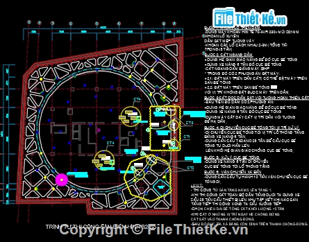 Bản vẽ tầng hầm,bản vẽ khoan cắt bê tông sàn biện pháp tầng hầm 5,thi công sàn tầng hầm,thi công phá bỏ sàn đạo bê tông tầng hầm  Biện phá