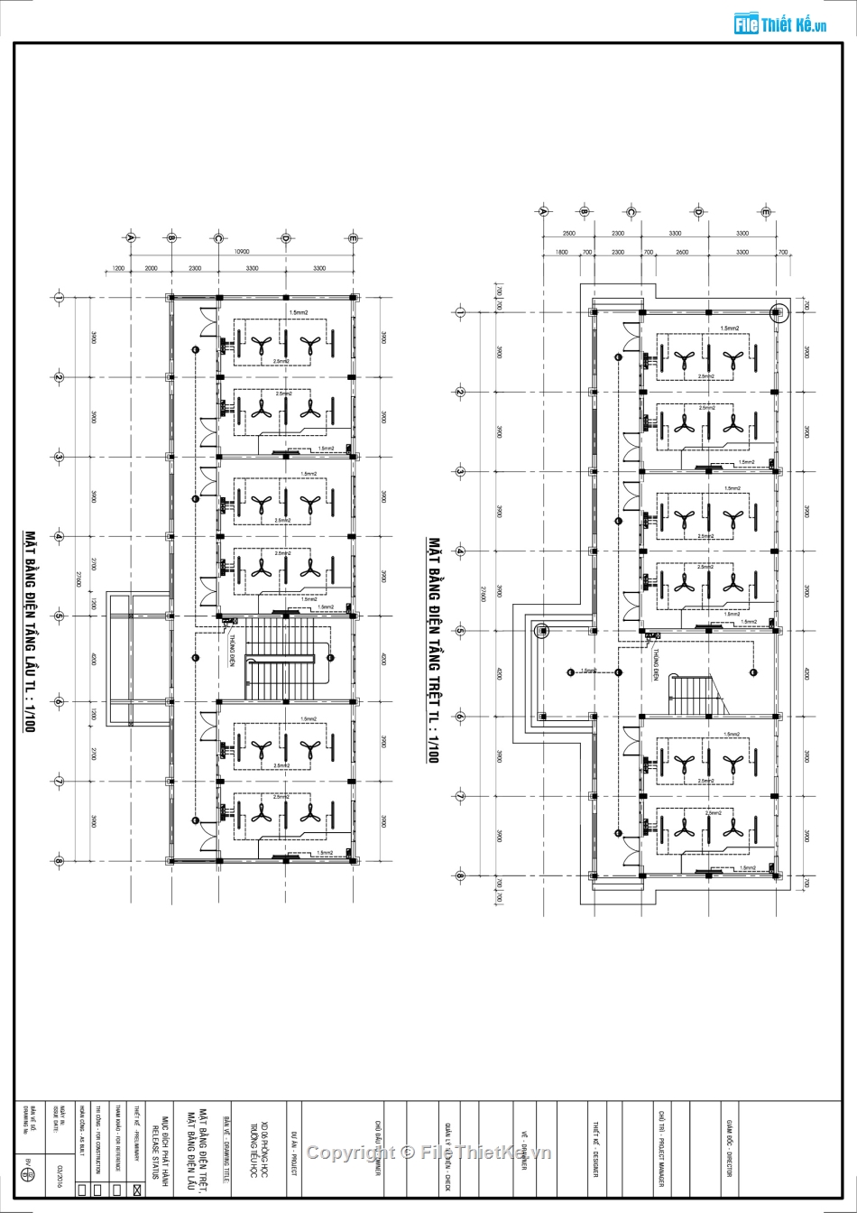 khối 6 phòng học lầu,tiểu học,Bản vẽ phòng học,phòng học lầu,phòng học trường tiểu học,phòng học