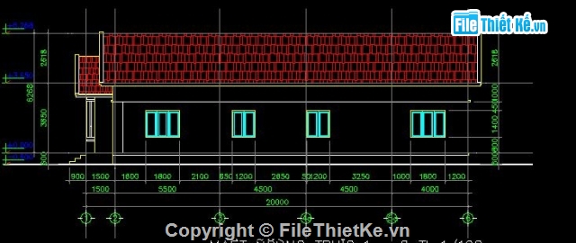 Bản vẽ,nhà cấp 4,kiến trúc nhà cấp 4,mái nhà,kiến trúc nhà,nhà mái thái