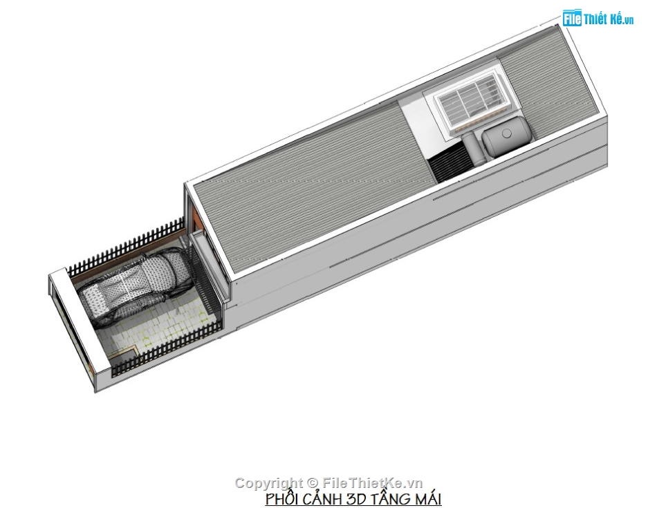 bản vẽ nhà gác lửng 4x15m,nhà gác lửng mặt tiền 4m,Nhà gác lửng,Nhà cấp 4 gác lửng