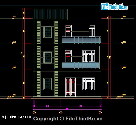 nhà 3 tầng kiểu mới,mẫu nhà 3 tầng mới,bản vẽ nhà 3 tầng
