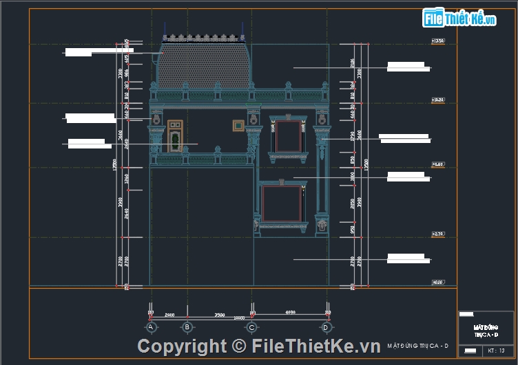 Bản vẽ lâu đài đẹp,Bản vẽ lâu đài 10x10.8m đẹp,Bản vẽ lâu đài mặt phố đẹp