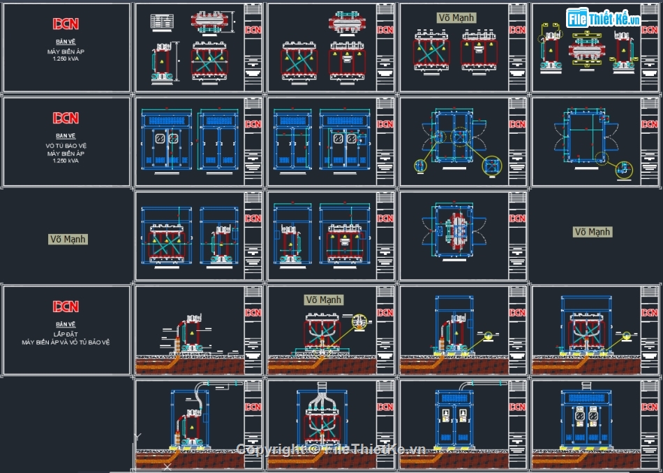 Biện pháp thi công kéo cáp điện ngầm,Bản vẽ trạm biến áp 1 cột,Bản vẽ trạm biến áp kios,biện pháp thi công mep lắp đặt ống điện,bản vẽ máy biến áp