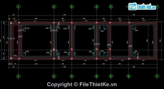 bản vẽ nhà 2 tầng,nhà diện tích 5 x 21m,nhà 1 mặt tiền