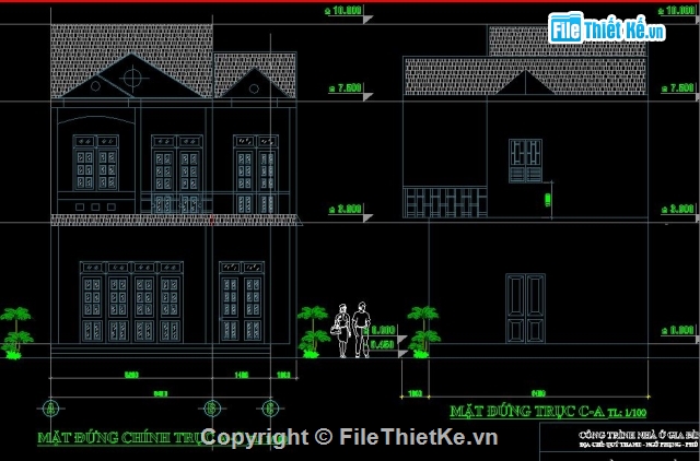 kiến trúc 2 tầng,kết cấu kt 5x19m,kết cấu và kiến trúc nhà 2 tầng