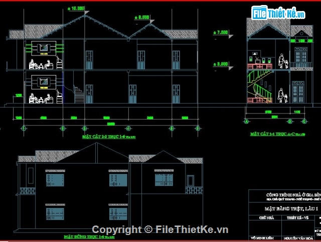 kiến trúc 2 tầng,kết cấu kt 5x19m,kết cấu và kiến trúc nhà 2 tầng