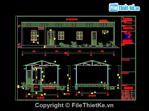 bản vẽ nhà điều hành công trường 5.5x16m,bản vẽ nhà điều hành công trường,bản vẽ nhà điều hành