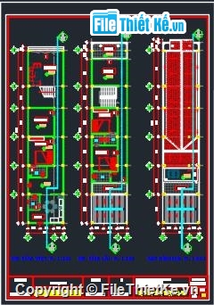 Bản vẽ nhà phố hai tầng đẹp,Bản vẽ nhà phố 5x24,Bản vẽ nhà phố hai tầng 5x24