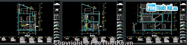 Bản vẽ nhà phố,nhà 3 tầng,nhà phố 3 tầng