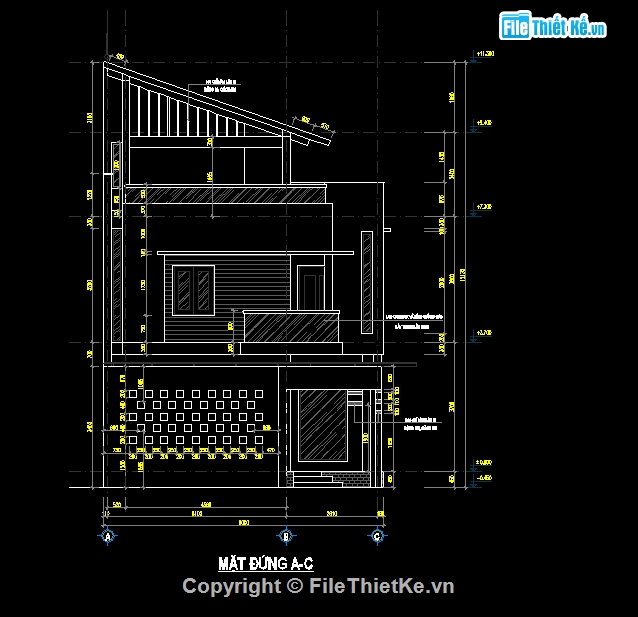 Bản vẽ nhà phố,nhà 3 tầng,nhà phố 3 tầng