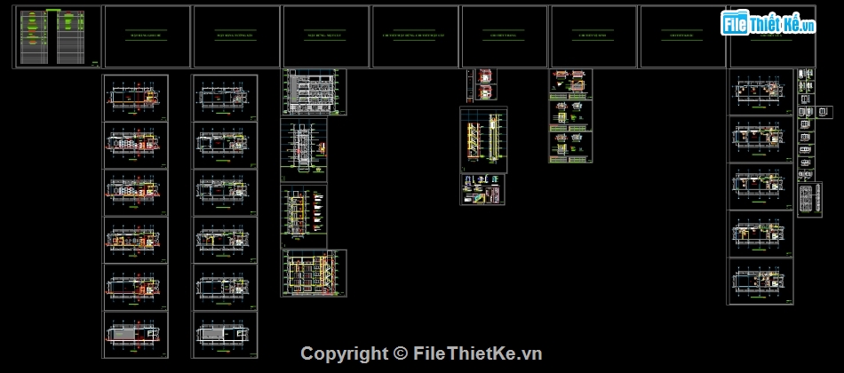 nhà 4 tầng,kiến trúc 4 tầng,file cad nhà 4 tầng,autocad nhà 4 tầng