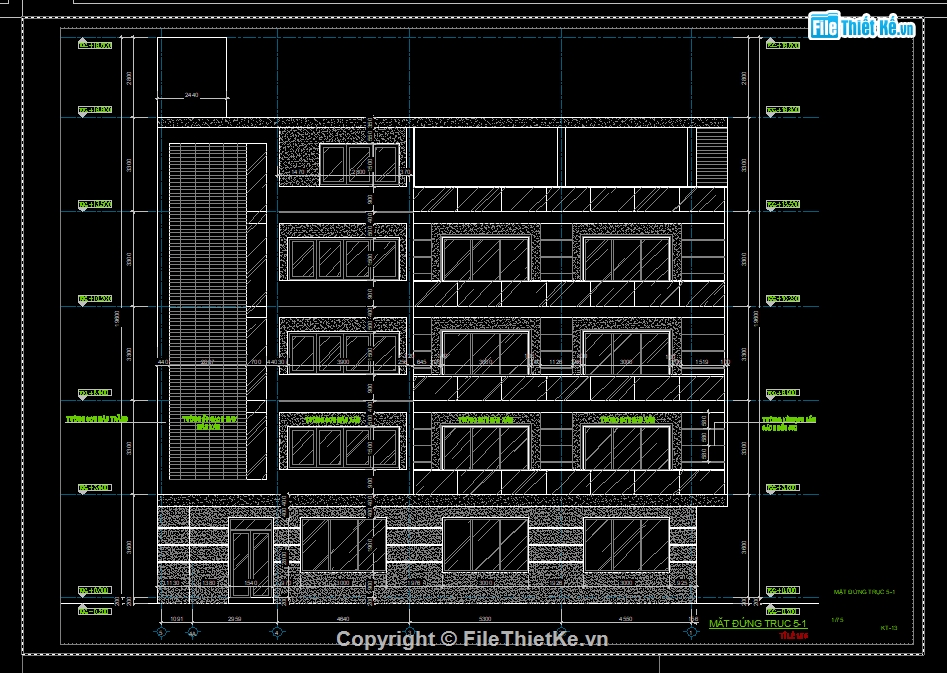 nhà 4 tầng,kiến trúc 4 tầng,file cad nhà 4 tầng,autocad nhà 4 tầng