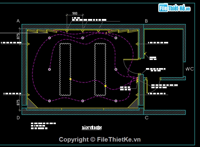 phòng karaoke,bản vẽ phòng karaoke,file cad phòng karaoke