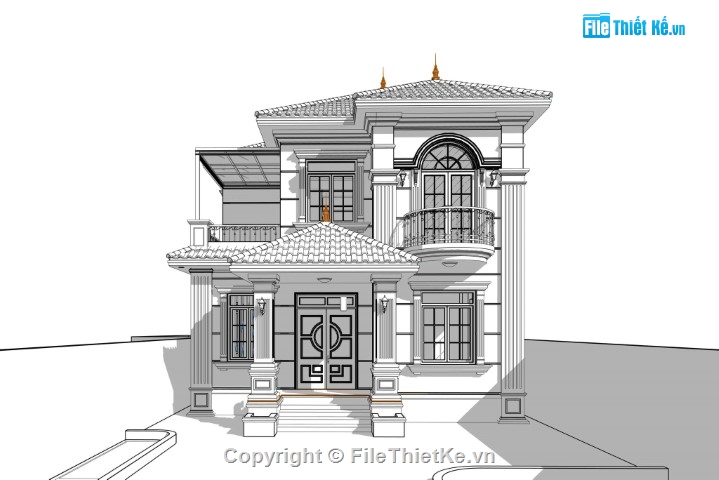 kiến trúc 2 tầng revit,revit biệt thự 2  tầng,mẫu biệt thự 2 tầng revit,biệt thự 2 tầng revit