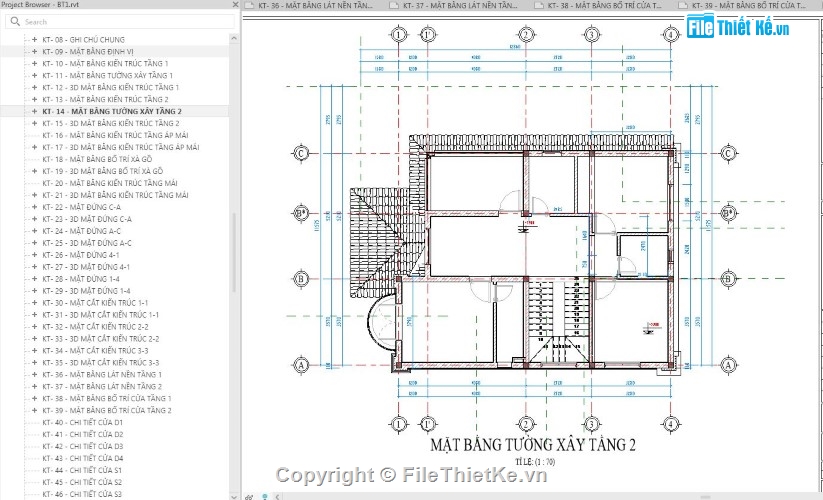 kiến trúc 2 tầng revit,revit biệt thự 2  tầng,mẫu biệt thự 2 tầng revit,biệt thự 2 tầng revit