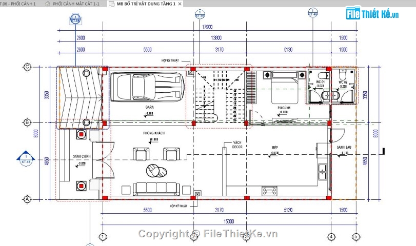 biệt thự 3 tầng,bản vẽ biệt thự revit,revit biệt thự 3 tầng,biệt thự revit