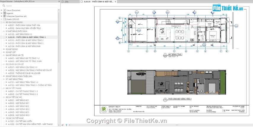 Bản vẽ nhà phố,nhà phố 3 tầng,revit nhà phố 3 tầng,bản vẽ revit nhà phố 3 tầng,nhà phố 3 tầng file revit