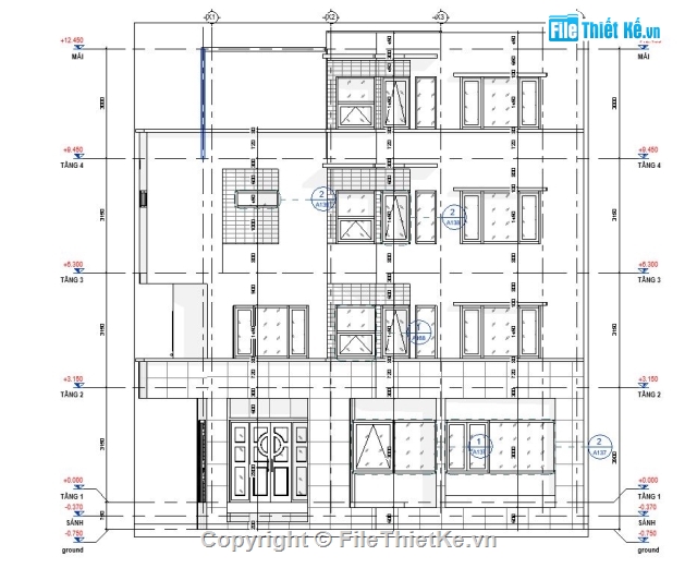 Bản vẽ nhà phố,nhà 4 tầng,nhà 5 tầng,nhà phố 5 tầng,nhà 6 tầng