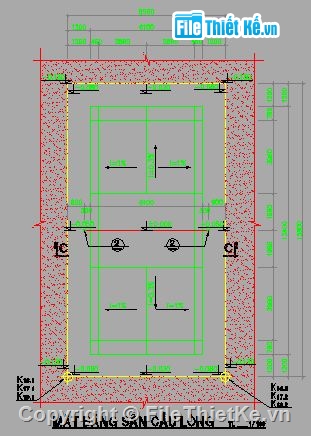 sân bóng,Bản vẽ cầu dầm,Bản vẽ,điện sân tennis,san cau long,san bong truyen