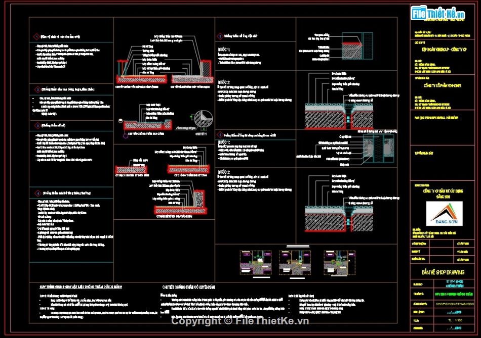 Bản vẽ Shop chống thấm,Shop chống thấm,File cad Shop chống thấm